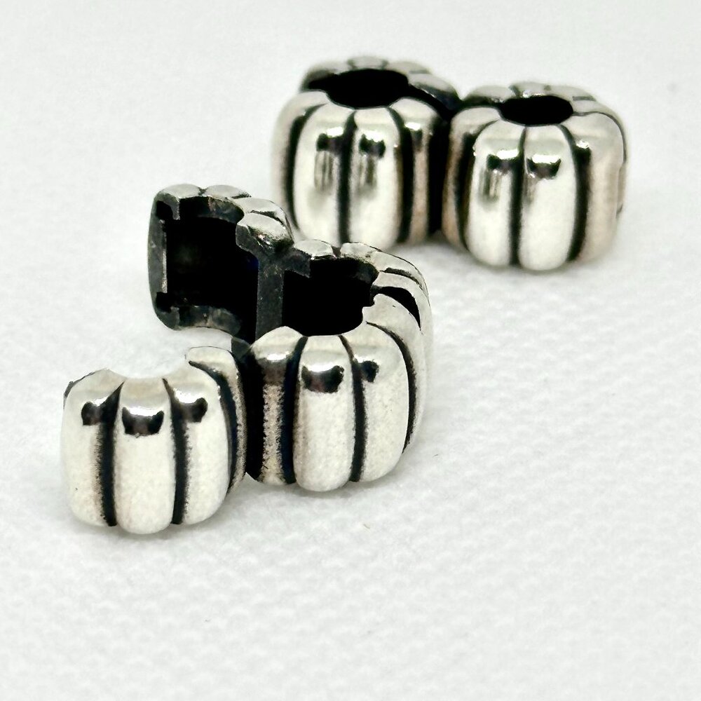 Set of 2 Genuine Pandora Double Bubble Clips